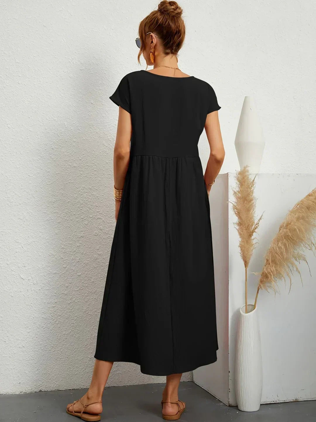 Gabriela™ – Fließendes Midikleid von zeitloser Eleganz