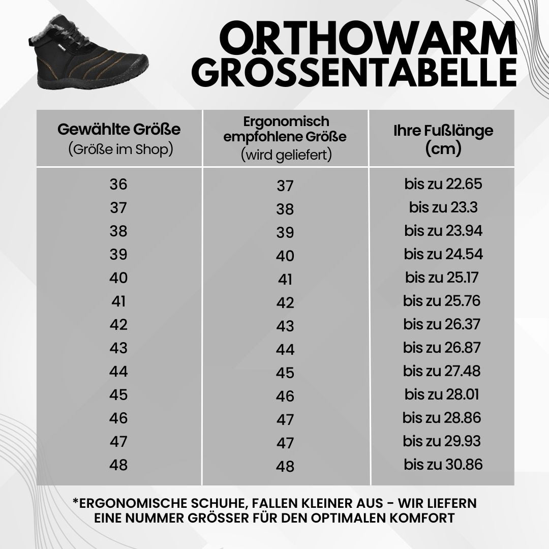 OrthoWarm - gepolsterte, wasserabweisende und schmerzlindernde Barfußschuhe