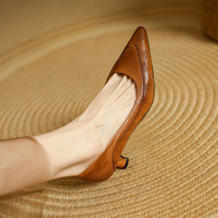 Belle Pumps aus echtem Leder