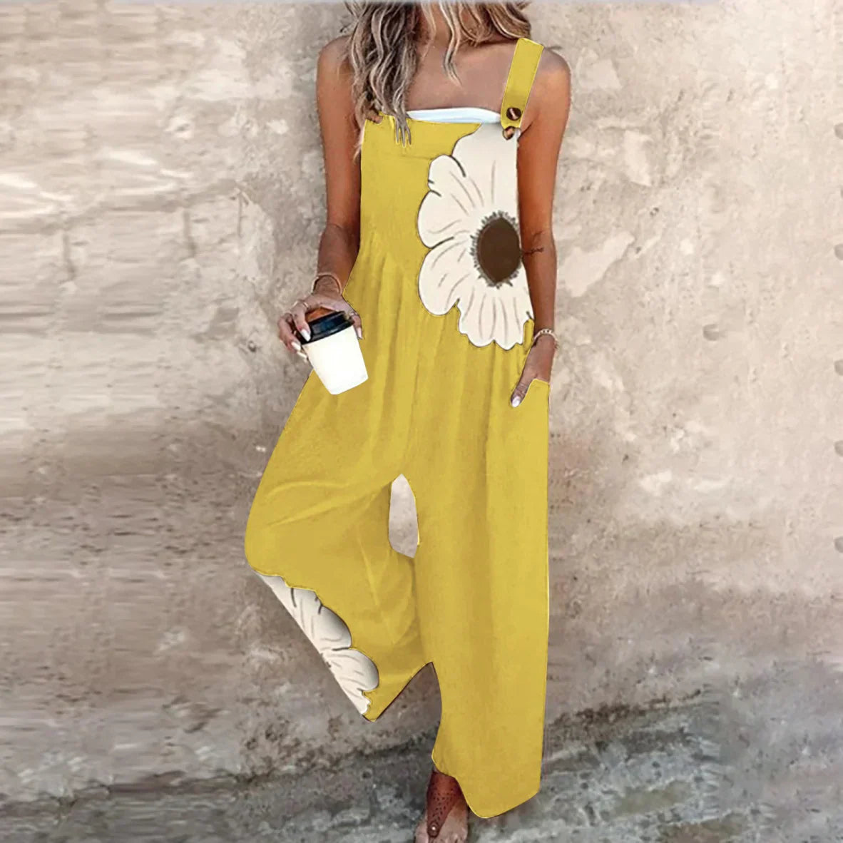 Bequemer Overall mit Muster