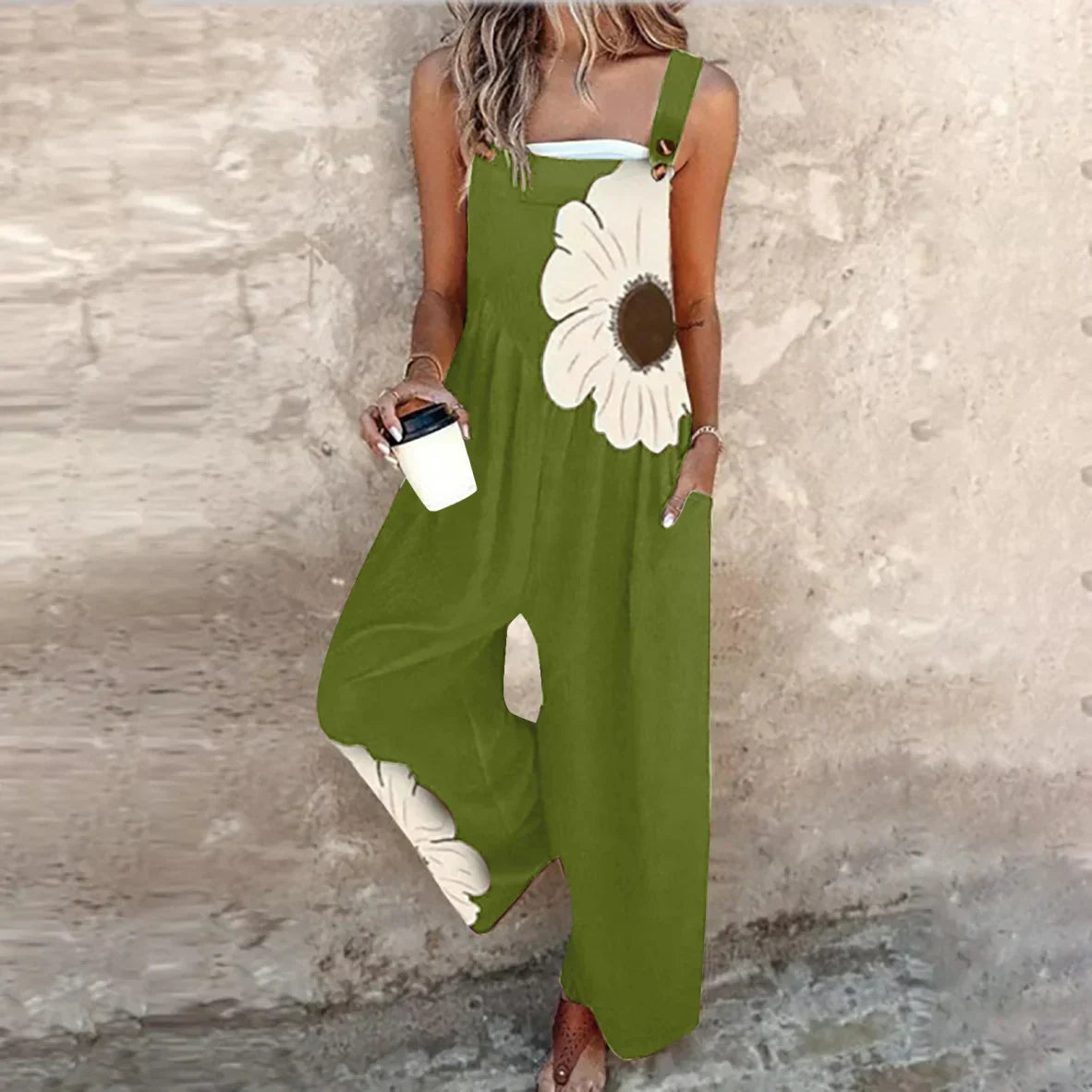 Bequemer Overall mit Muster