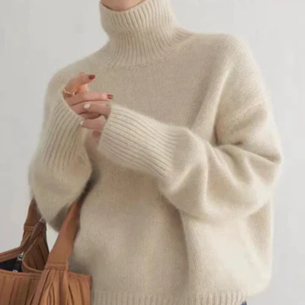 Anna | Luxuriöser Kaschmir-Rollkragenpullover