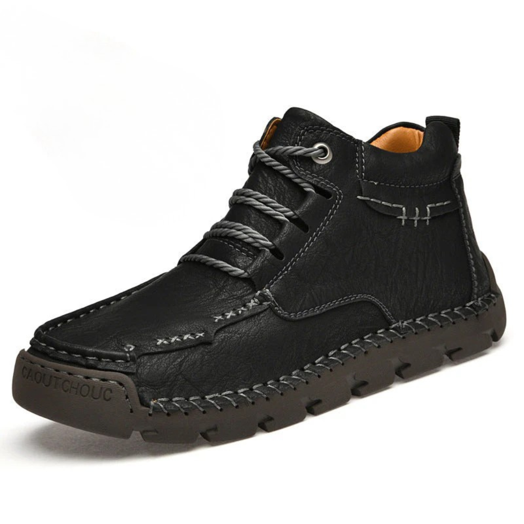 Herren-Vintage-Thermal-Winterschuhe Martin aus Leder