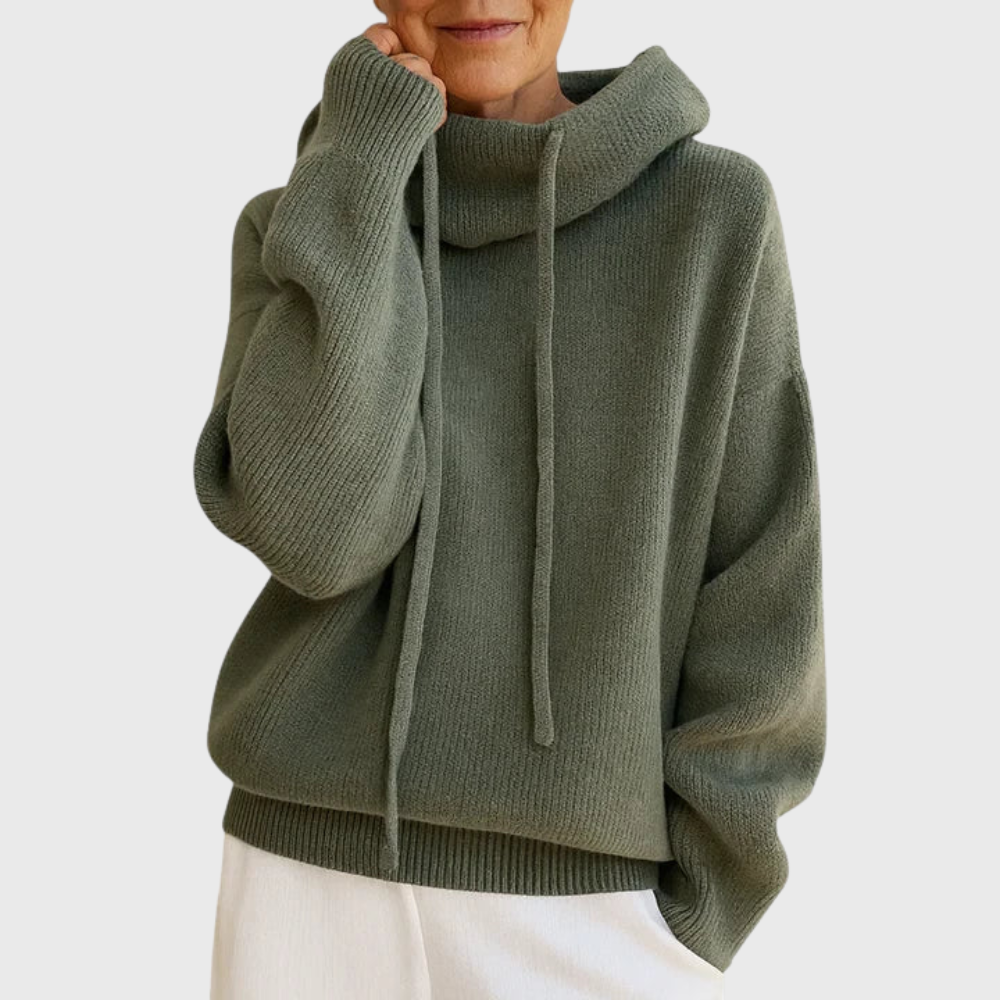 Brenda | Rollkragenpullover mit Tunnelzug