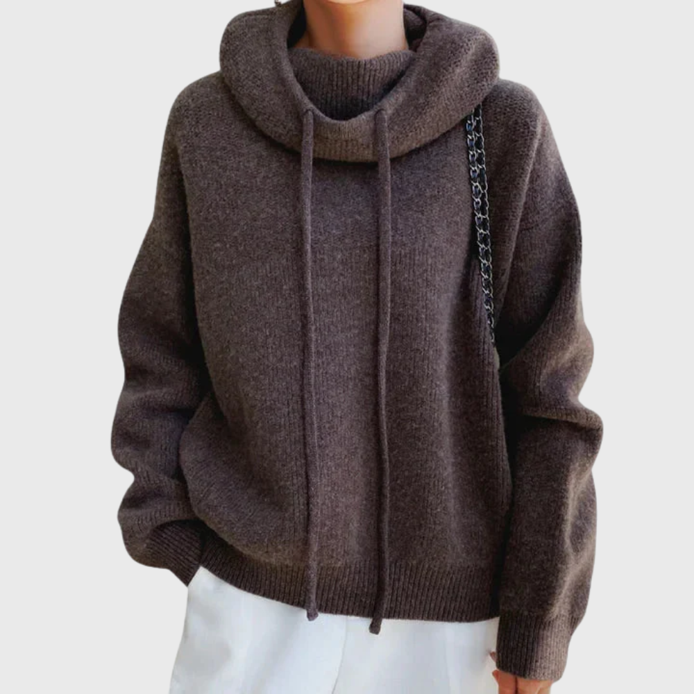 Brenda | Rollkragenpullover mit Tunnelzug
