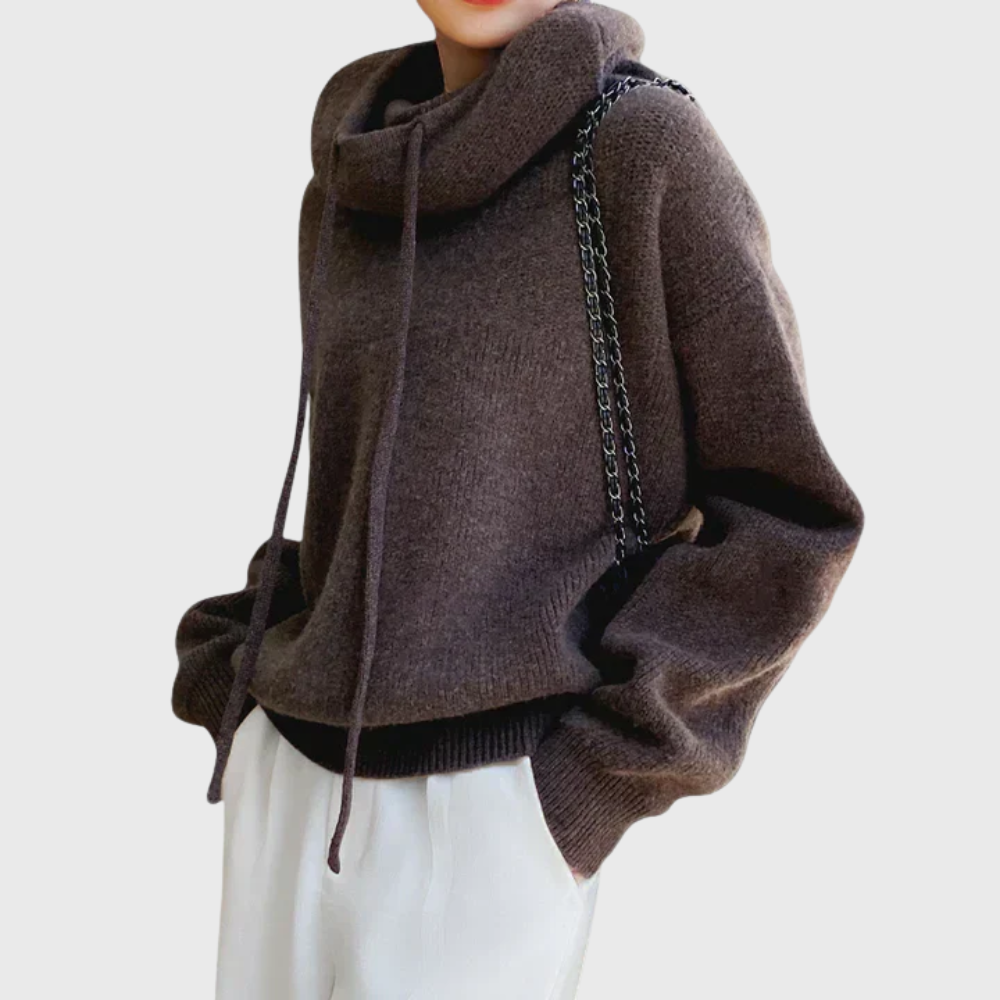 Brenda | Rollkragenpullover mit Tunnelzug