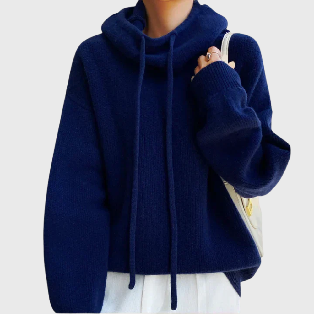 Brenda | Rollkragenpullover mit Tunnelzug