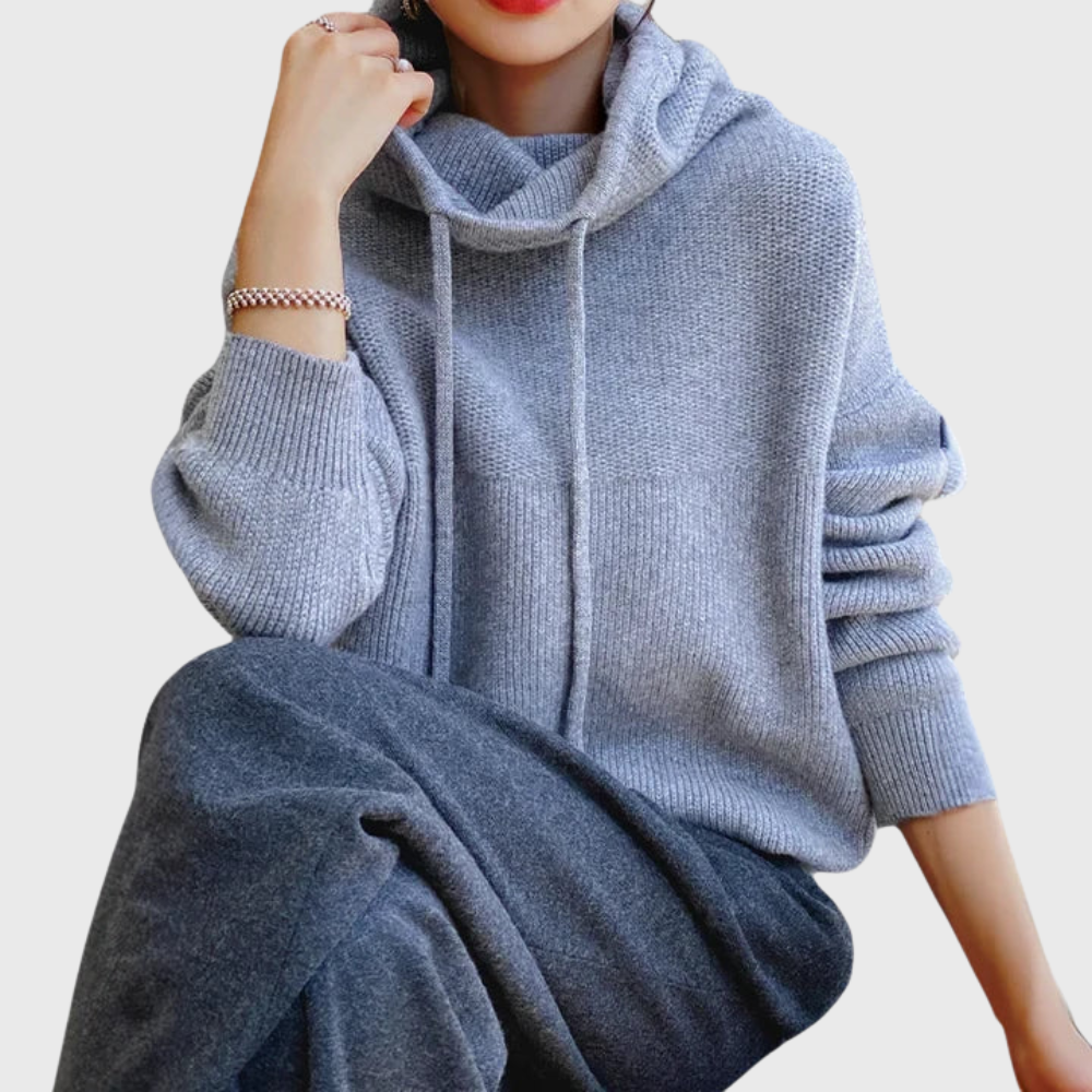 Brenda | Rollkragenpullover mit Tunnelzug