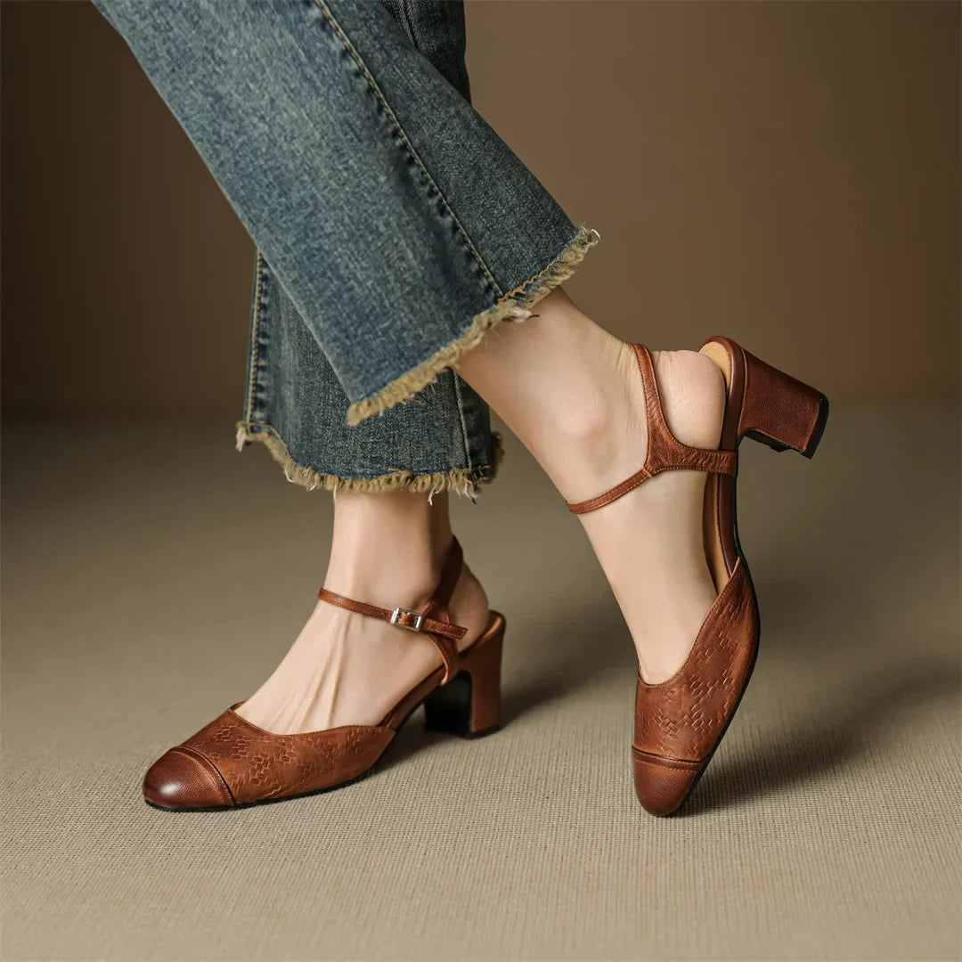 Valery Echtleder-Absatzschuhe