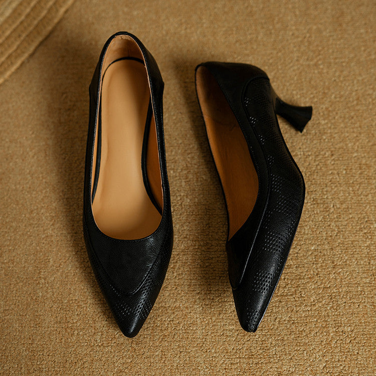 Belle Pumps aus echtem Leder