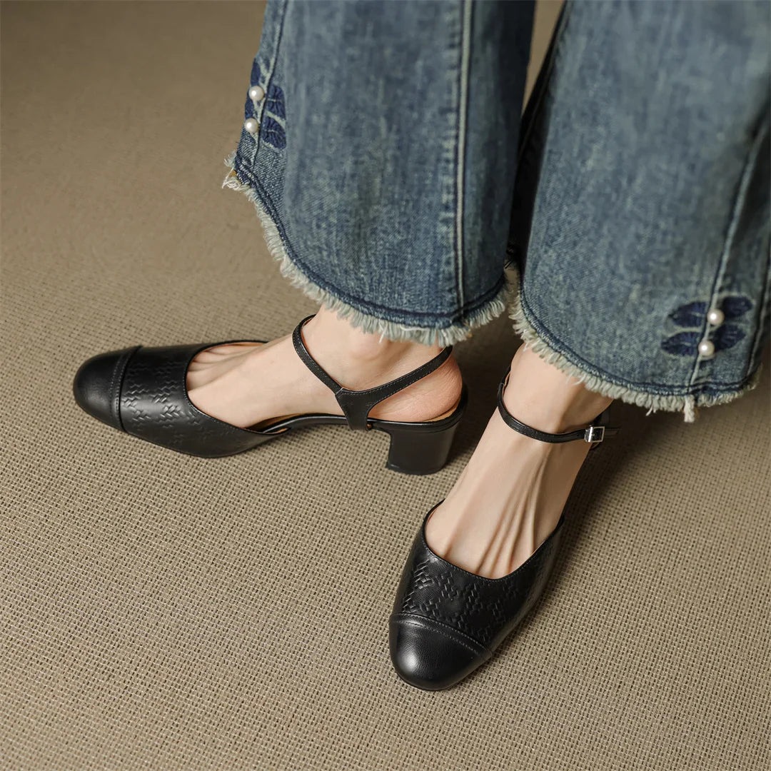 Valery Echtleder-Absatzschuhe