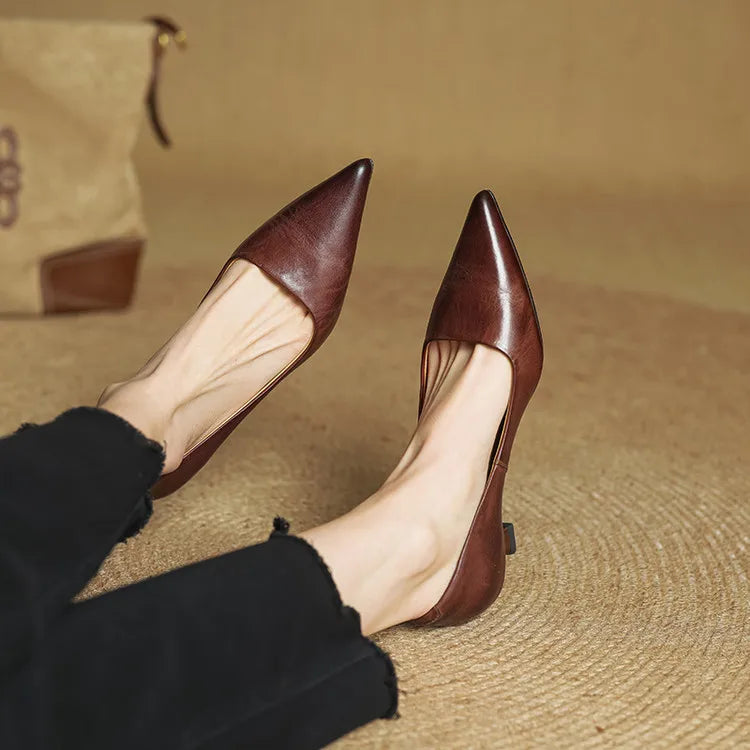 Anok High Heels aus echtem Leder