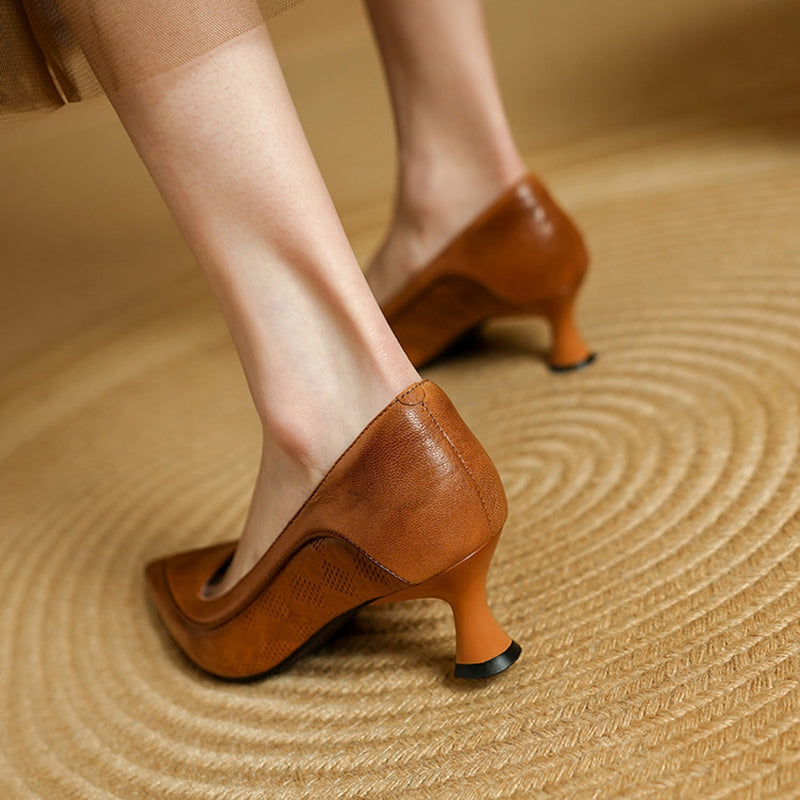Belle Pumps aus echtem Leder