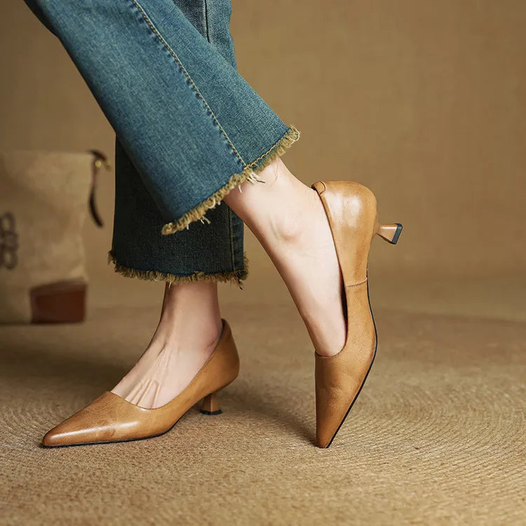 Anok High Heels aus echtem Leder
