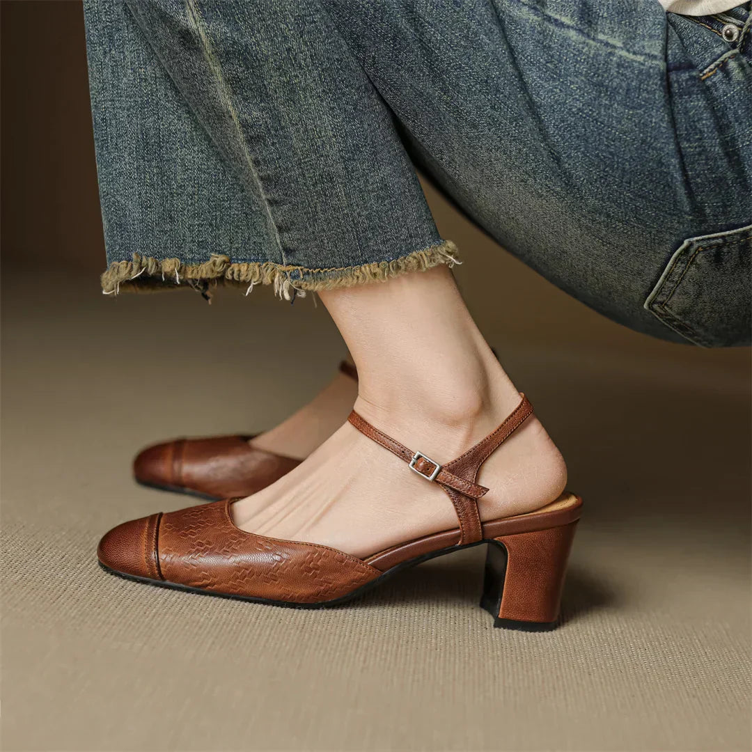 Valery Echtleder-Absatzschuhe