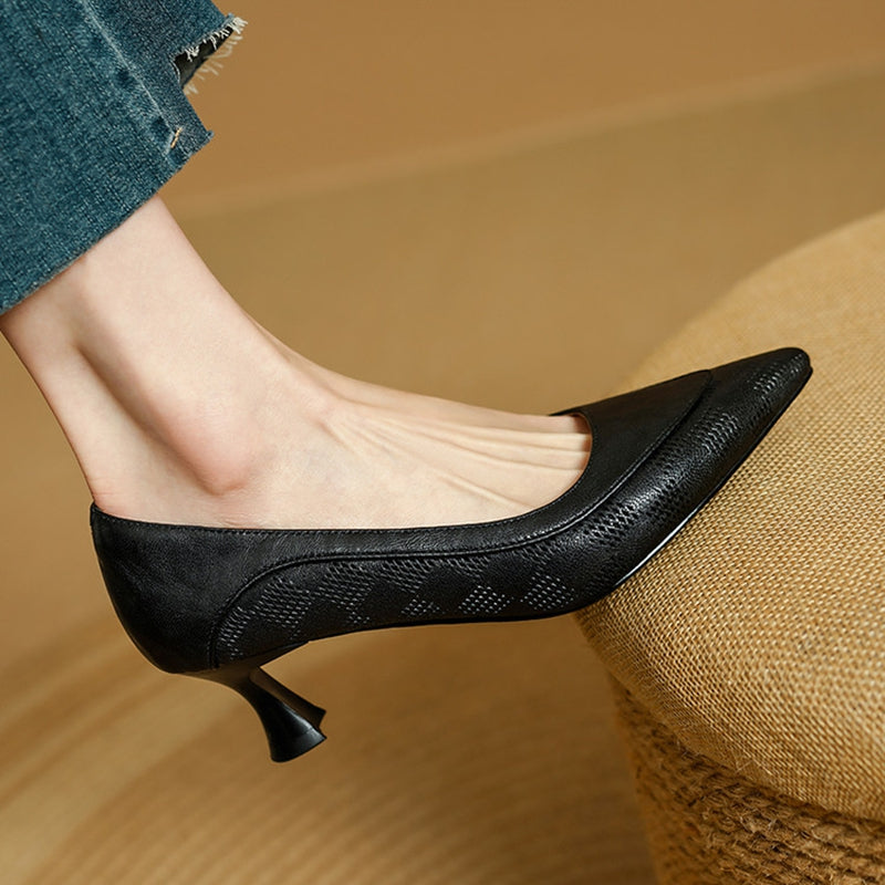 Belle Pumps aus echtem Leder