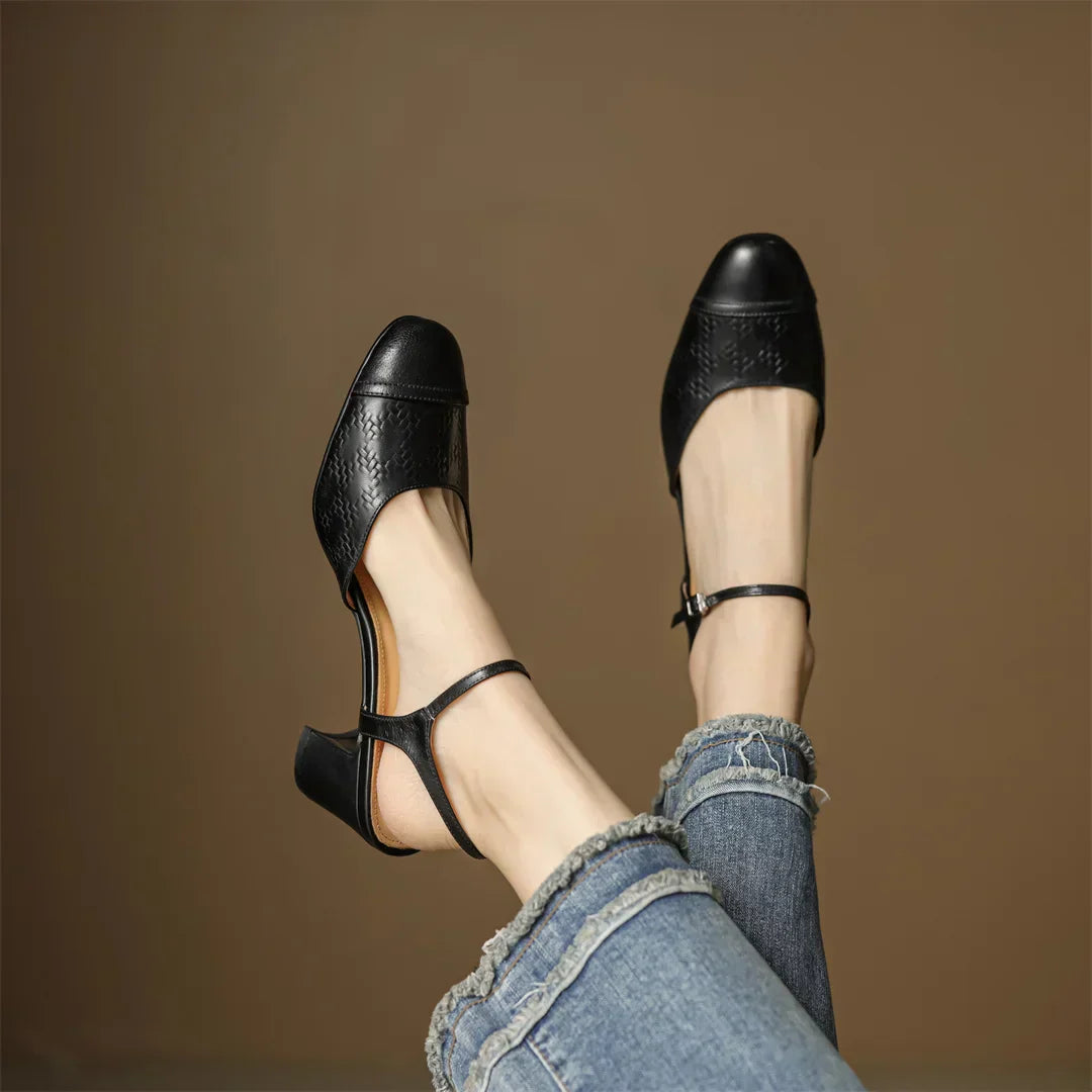 Valery Echtleder-Absatzschuhe