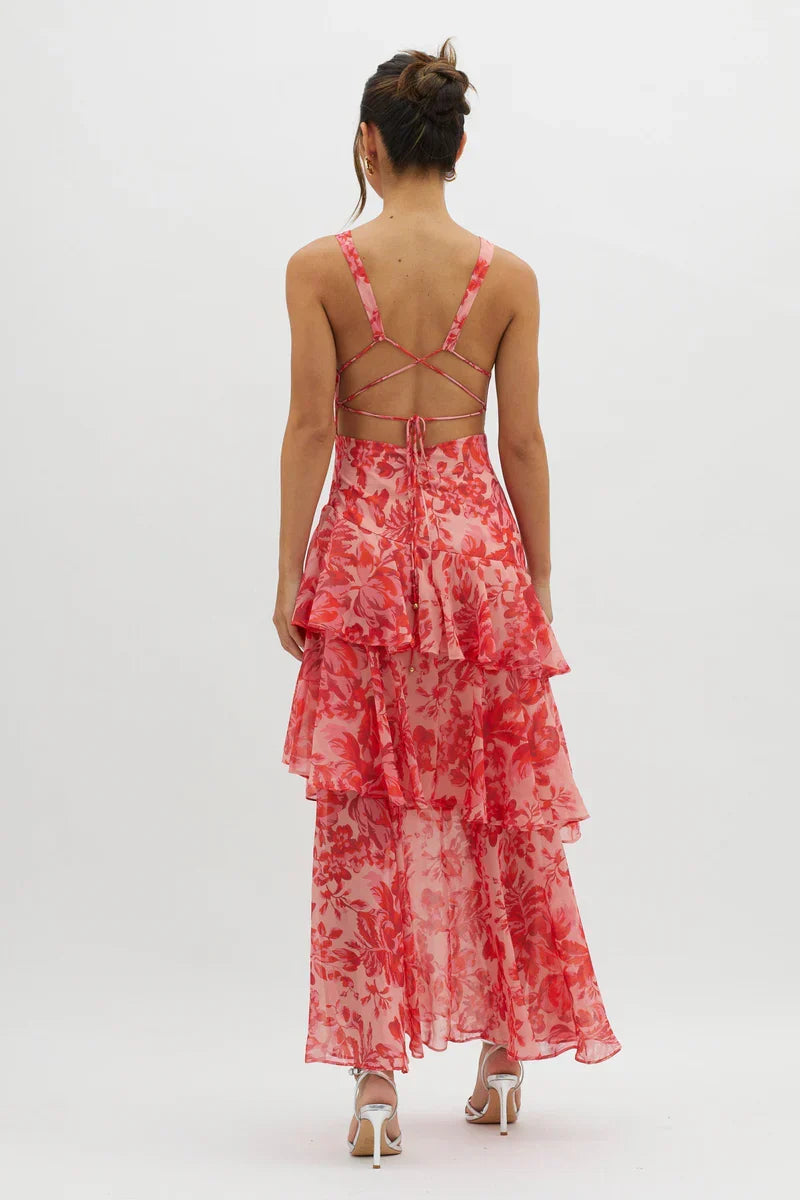 Vestido Lia™ | Elegantes florales Midikleid