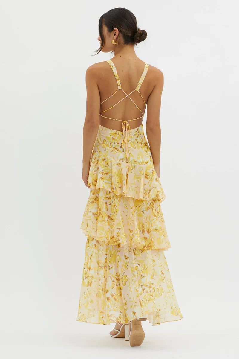 Vestido Lia™ | Elegantes florales Midikleid