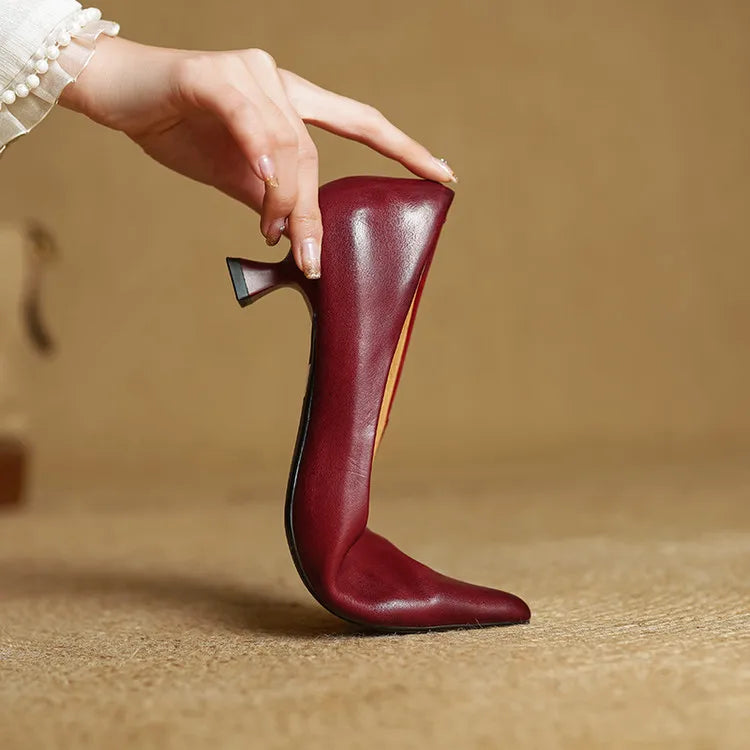 Anok High Heels aus echtem Leder