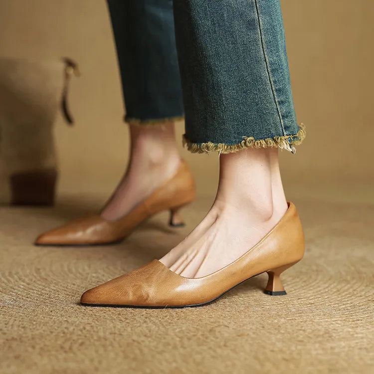 Anok High Heels aus echtem Leder