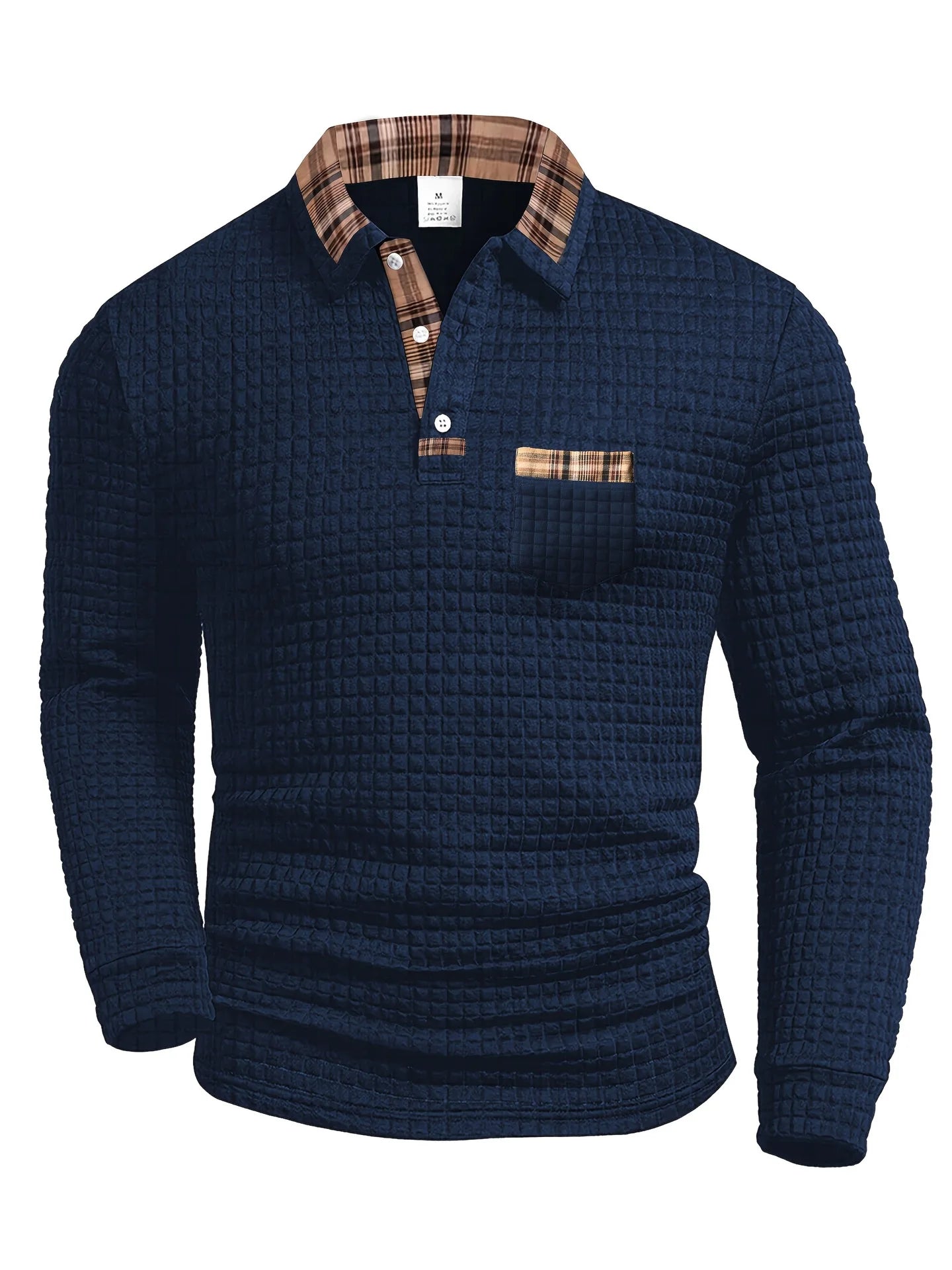 Mario™ | Blaues Polohemd im urbanen Stil
