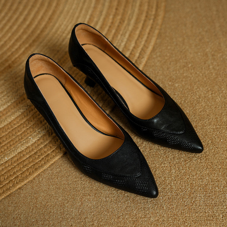 Belle Pumps aus echtem Leder