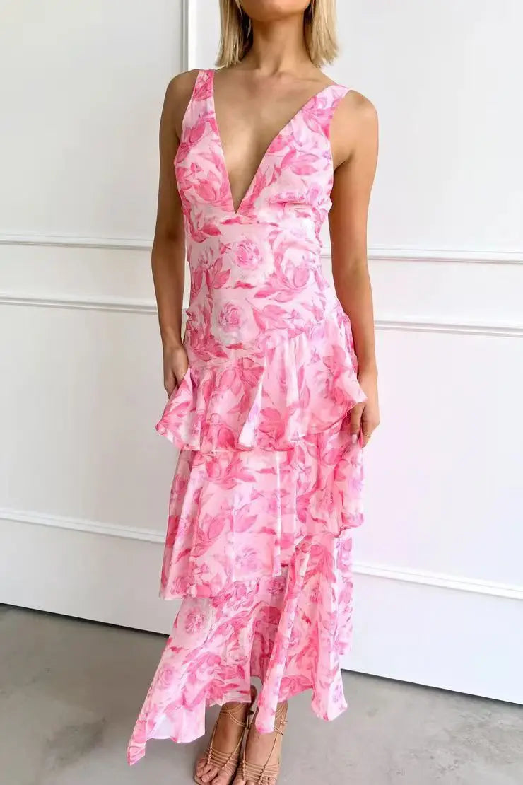 Vestido Lia™ | Elegantes florales Midikleid