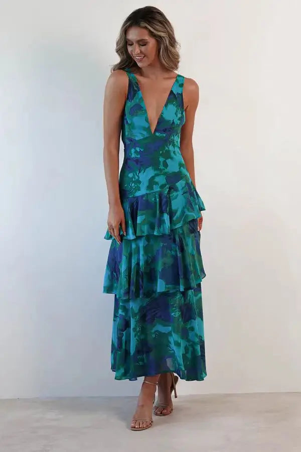 Vestido Lia™ | Elegantes florales Midikleid