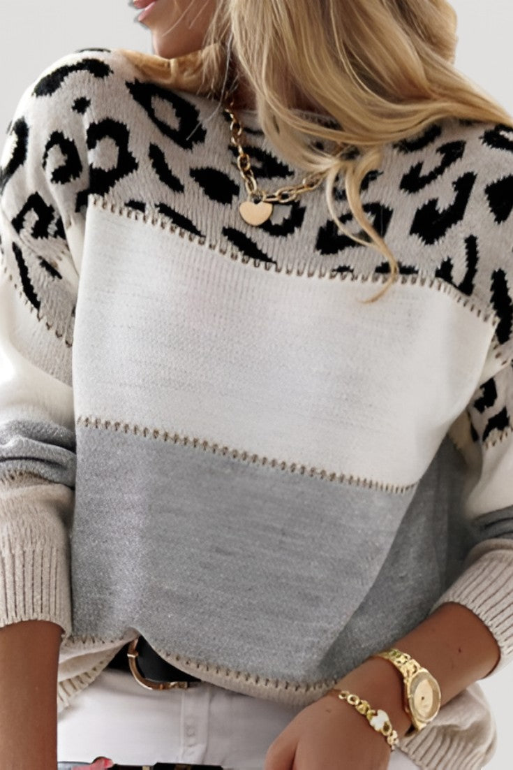 Sophie Jersey aus Strick mit Verspieltem Muster