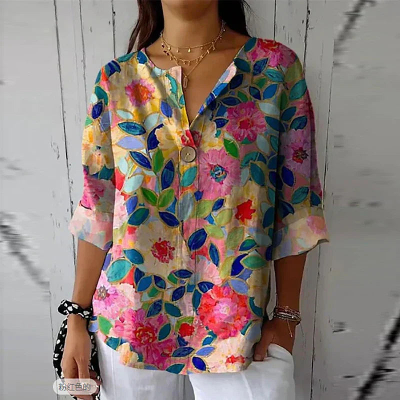 Elena | Leichte Blumenbluse