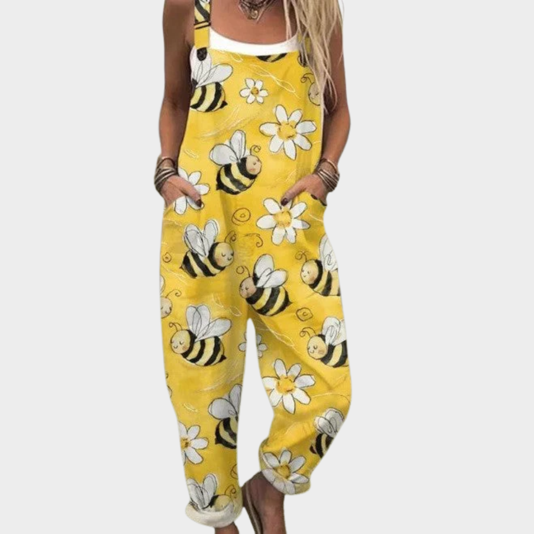 Bequemer Overall mit Muster