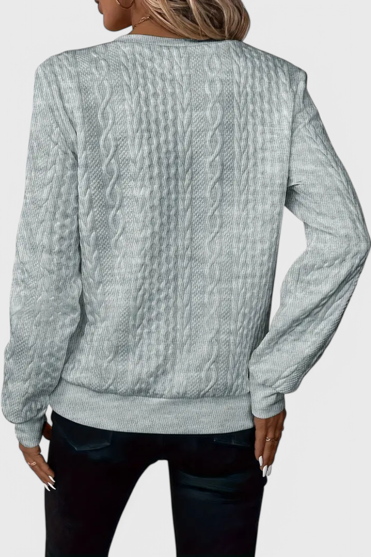 Zoey | Weicher Strickpullover mit Reißverschluss