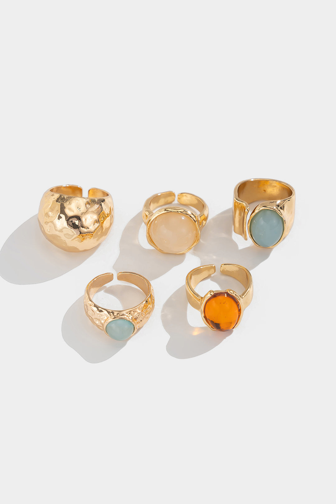 Offene Ringe mit Strassbesatz