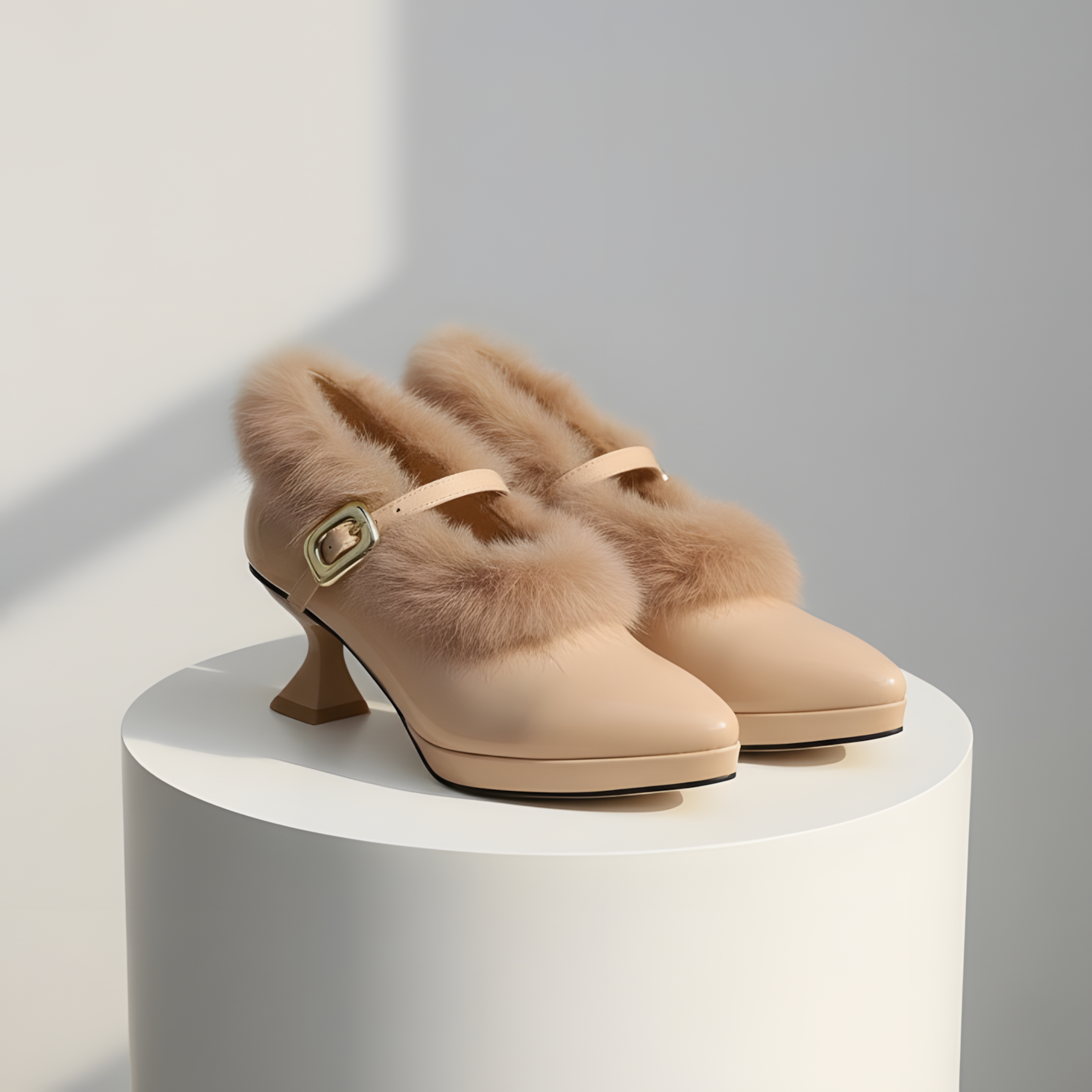 Stöckelschuhe aus Veloursleder