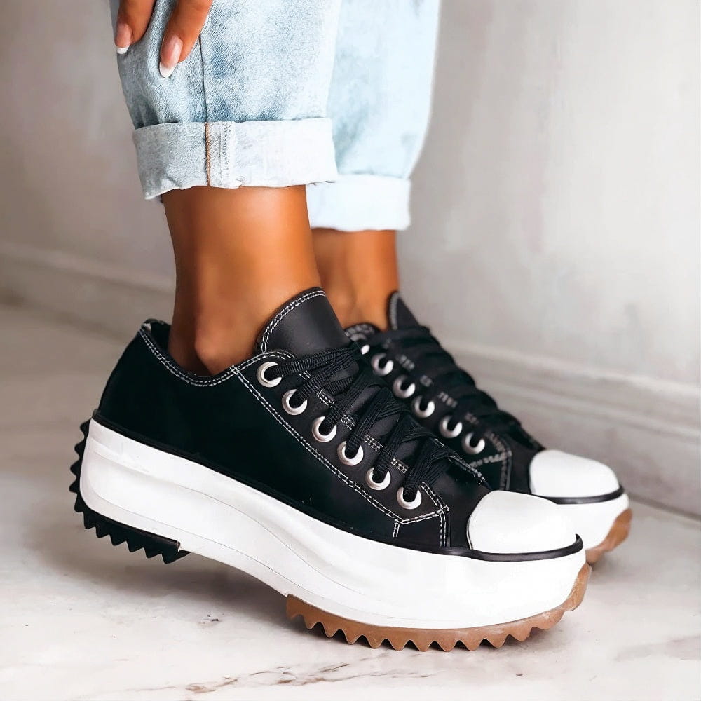Elina Bequeme Schuhe mit klobigem Absatz aus Canvas im urbanen Stil