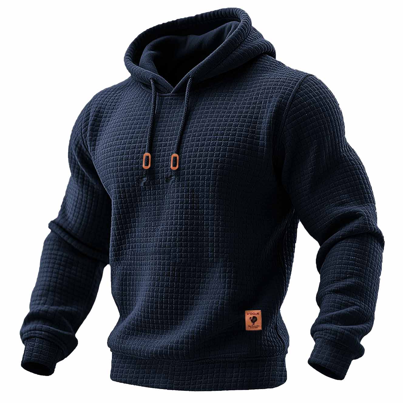 Álvaro™ | Wattierter Hoodie aus Waffelpiqué