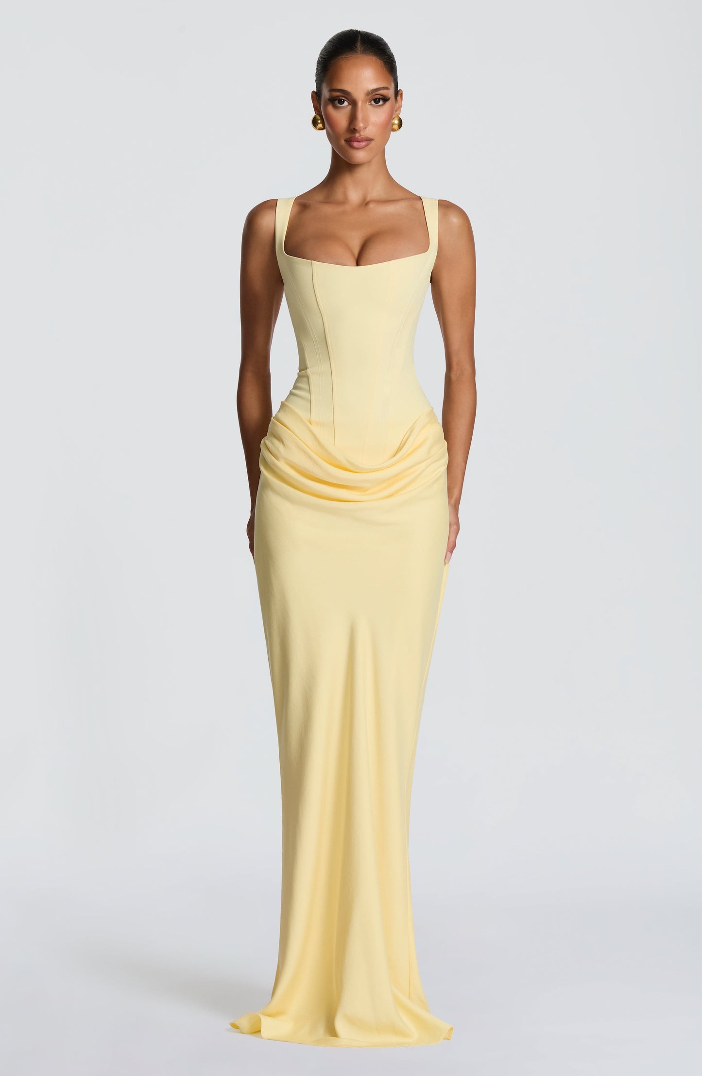 Rosa™ | Fließend geschnittenes Kleid mit eng anliegendem Korsett