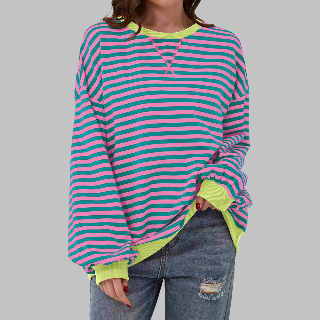 Laura – Lässiger Pullover gestreift