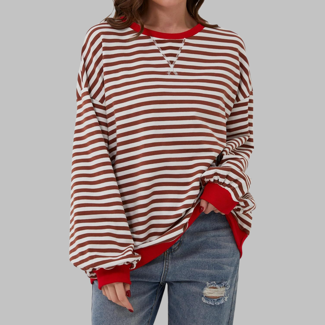 Laura – Lässiger Pullover gestreift