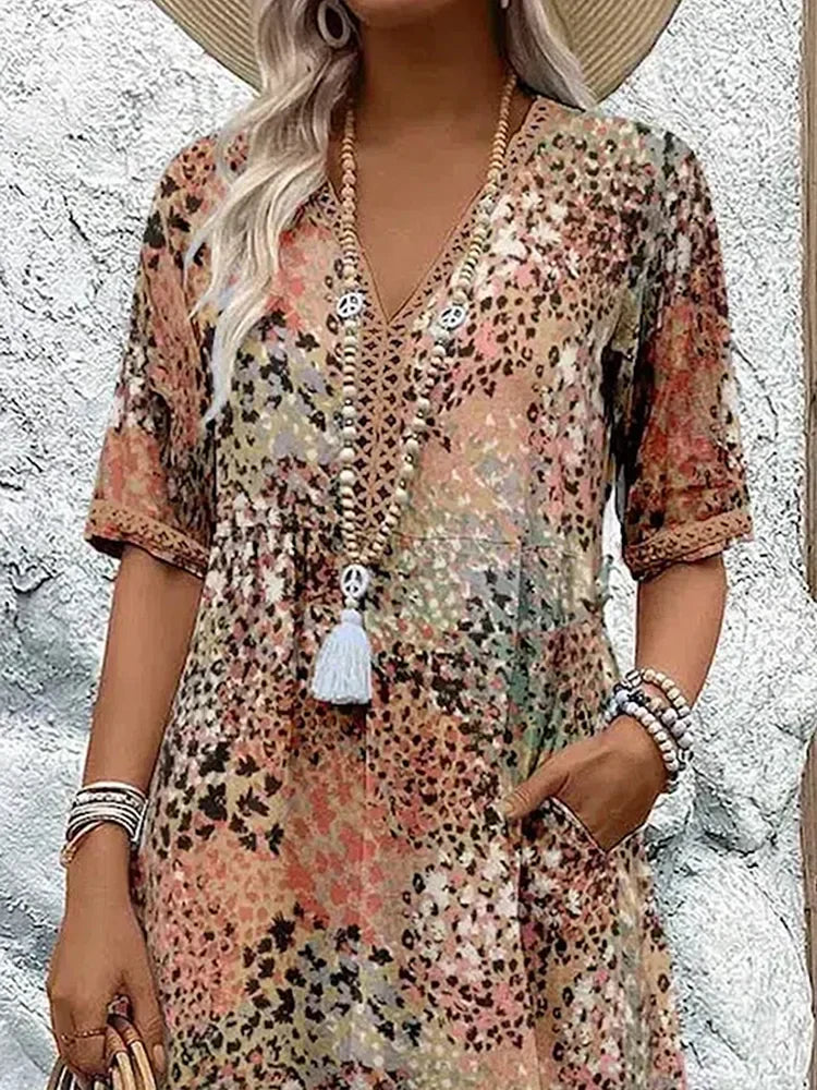 Lina | Leichtes Kleid mit V-Ausschnitt