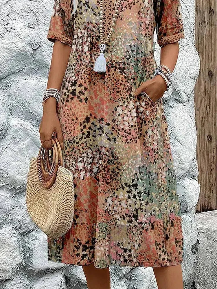 Lina | Leichtes Kleid mit V-Ausschnitt