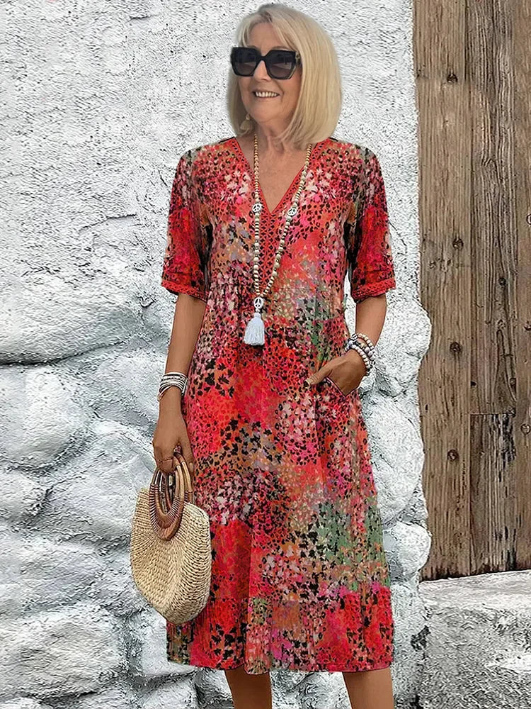 Lina | Leichtes Kleid mit V-Ausschnitt