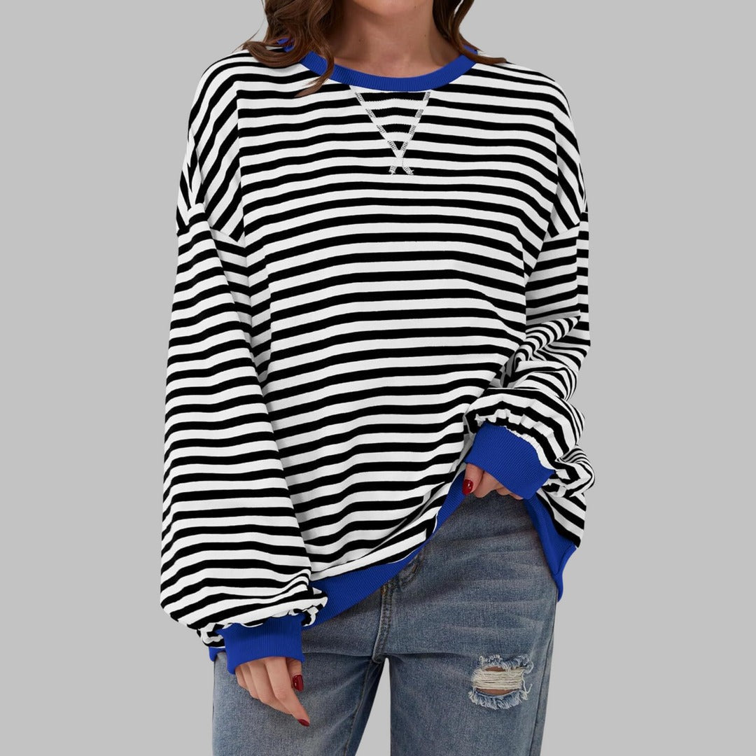 Laura – Lässiger Pullover gestreift