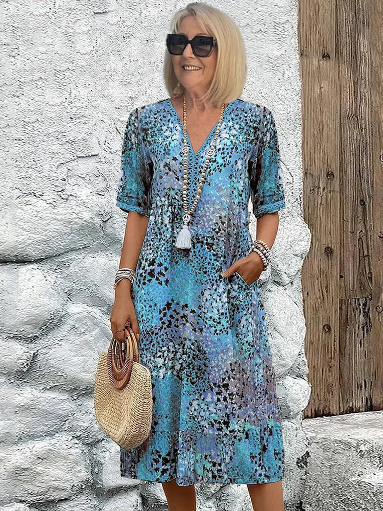 Lina | Leichtes Kleid mit V-Ausschnitt
