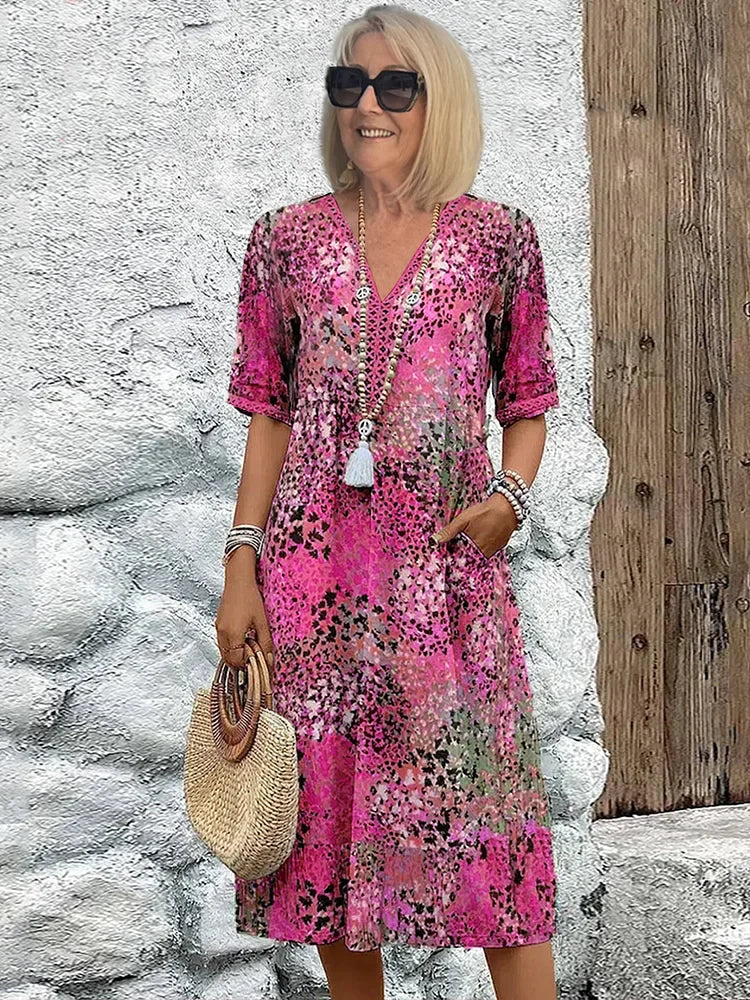 Lina | Leichtes Kleid mit V-Ausschnitt