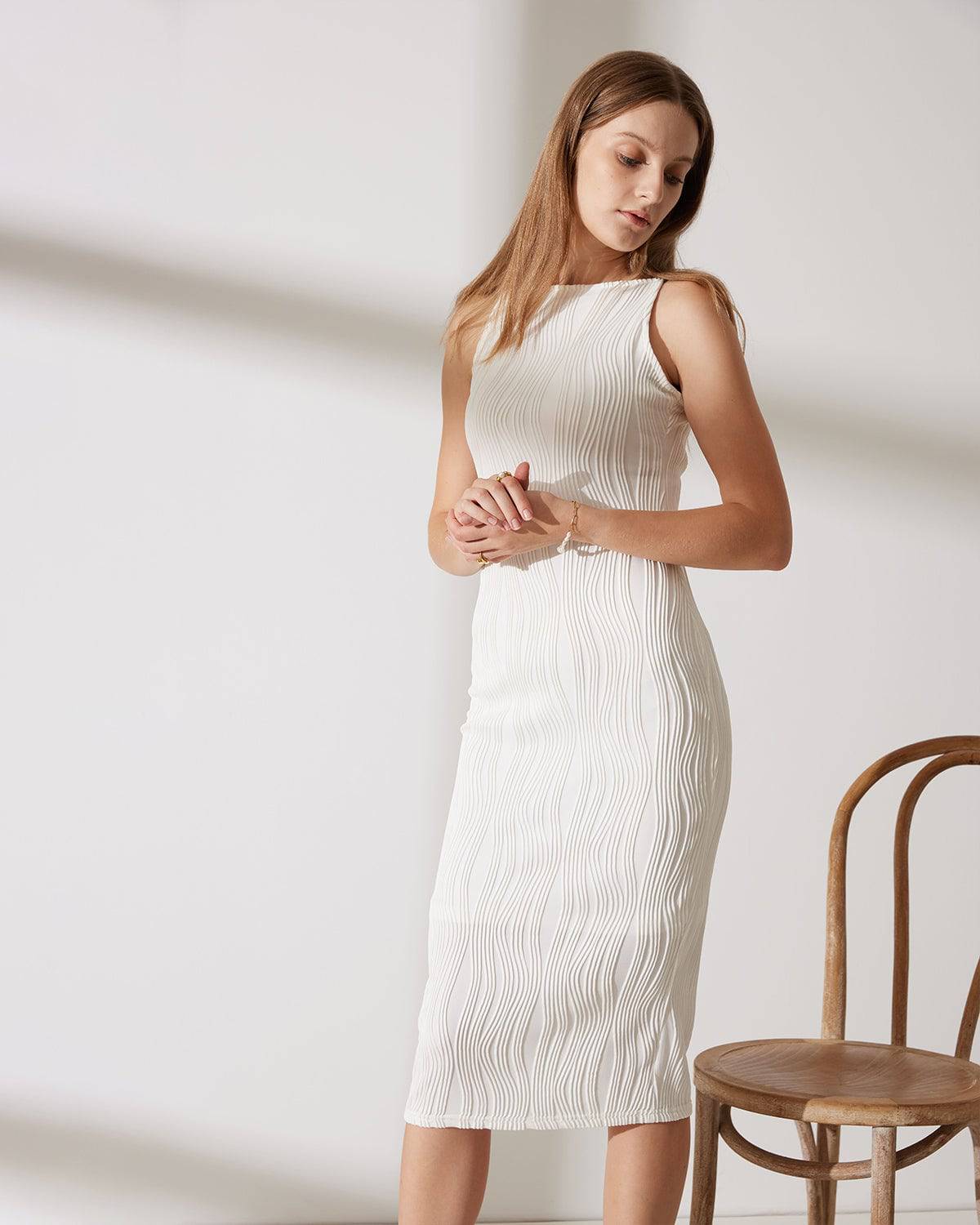 Kleid Laura™ | Dezente Eleganz und raffinierte Textur
