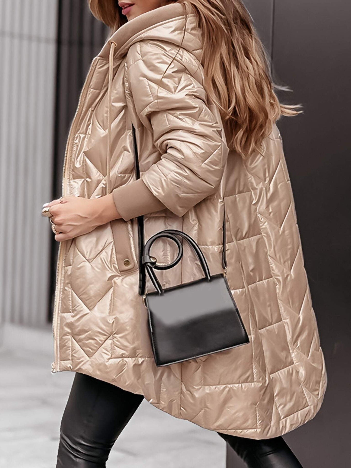 Elisa | Warmer Mantel mit Kapuze