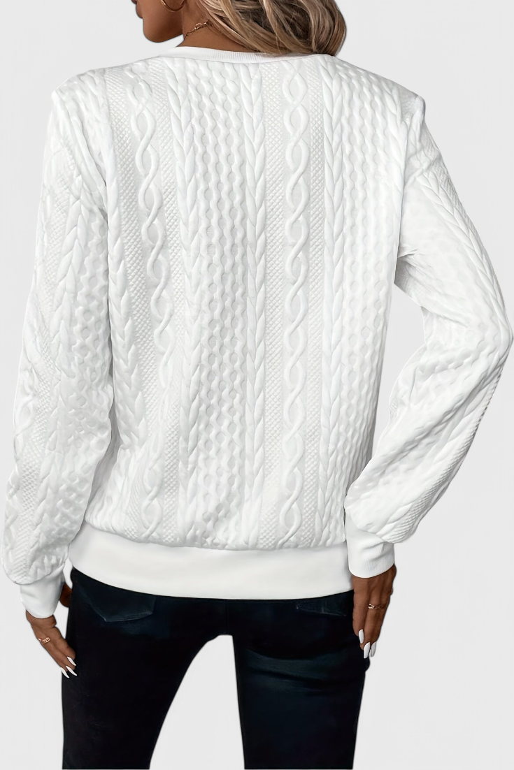 Zoey | Weicher Strickpullover mit Reißverschluss