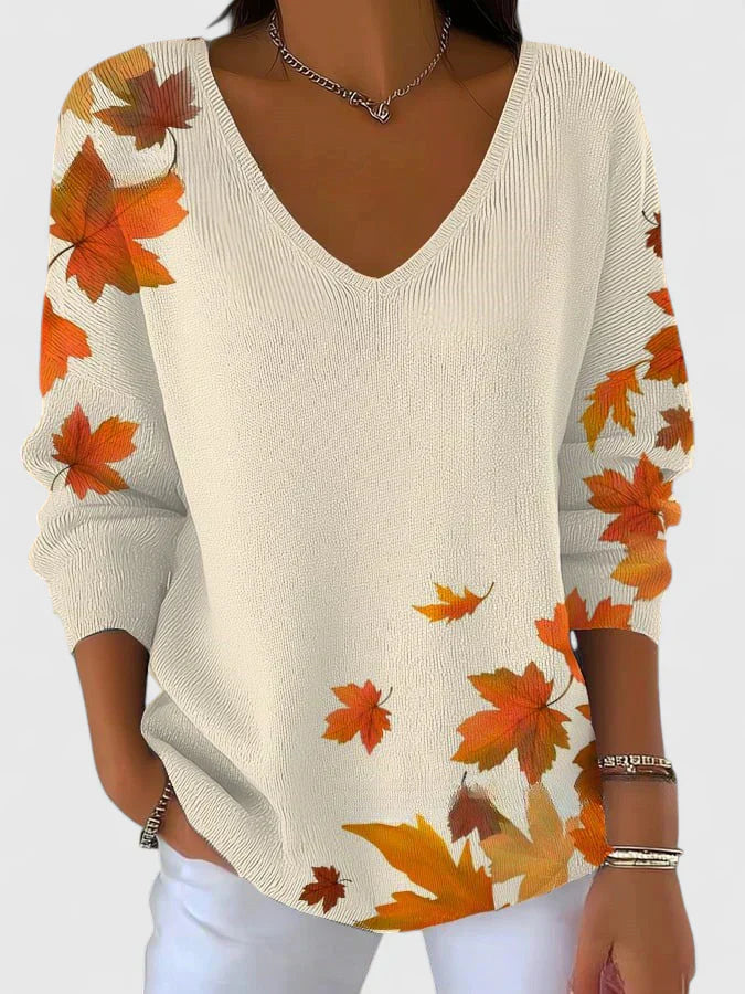 Sera™ | Eleganter V-Ausschnitt-Pullover